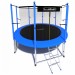 Батут i-Jump Classic 8FT 244 см с нижней сетью и лестницей синий 75_75