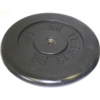 Диск обрезиненный 20 кг MB Barbell MB-PltB26-20 черный