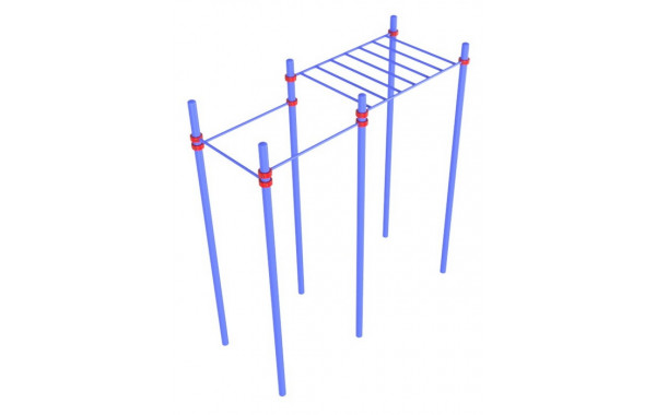 Рукоход с турниками Glav 14.200.18 600_380
