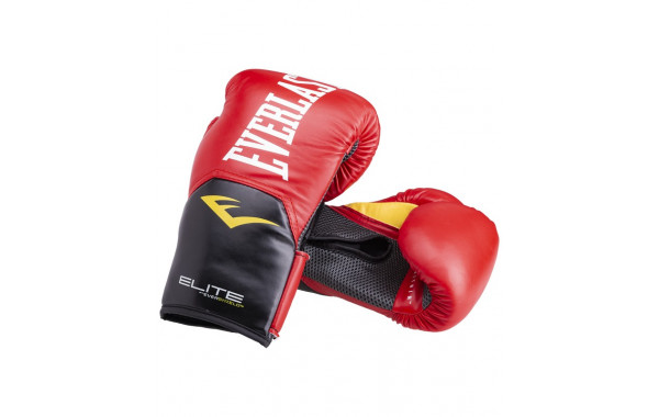 Перчатки боксерские Everlast Elite ProStyle P00001243, 12oz, к/з, красный 600_380