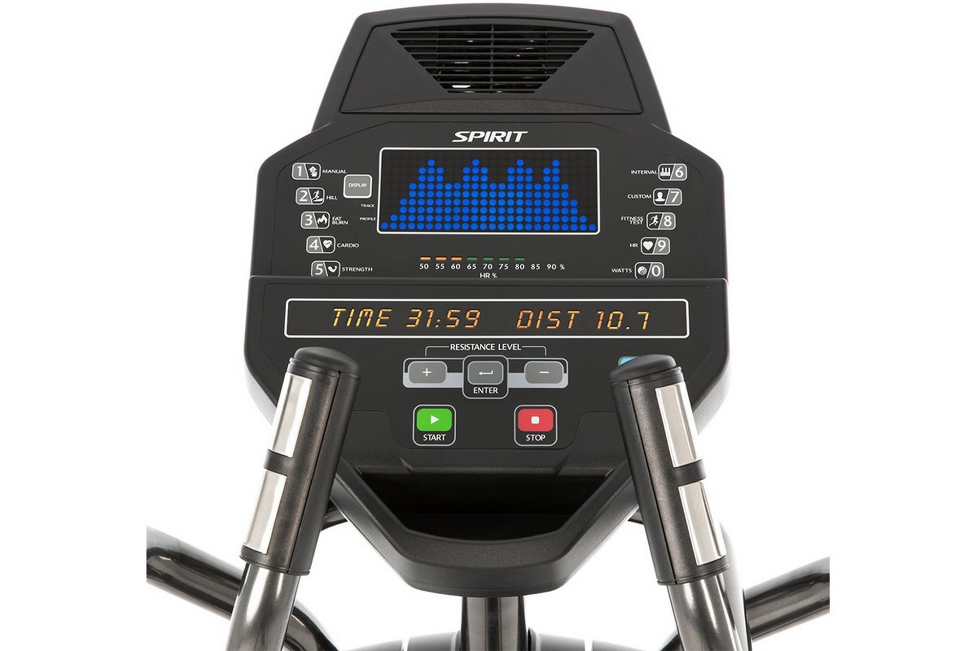 Эллиптический тренажер Spirit Fitness CE800 Graphite gray 2000_1333