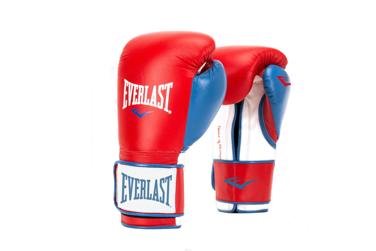 Перчатки тренировочные Everlast Powerlock PU 12 oz красн/син. P00000729-12 1200_800