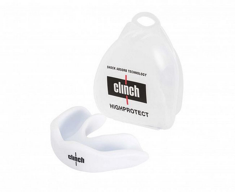 Капа одночелюстная Clinch Competition Single Layer Mouthguard C511 белый 976_800