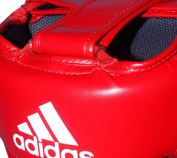 Шлем боксерский Adidas Hybrid 50 Head Guard adiH50HG красный 621_553