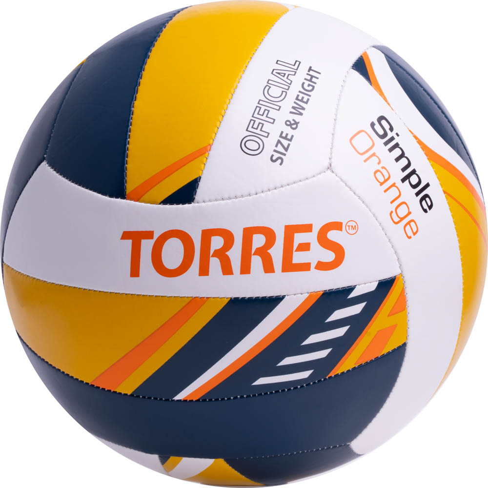 Мяч волейбольный Torres Simple Orange V323125 р.5 1000_1000